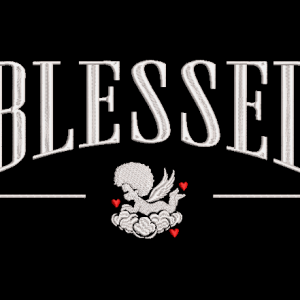 Blessed Arch Angel Embroidery Design (Multi-Size)