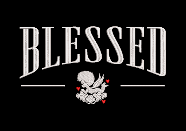 Blessed Arch Angel Embroidery Design (Multi-Size)